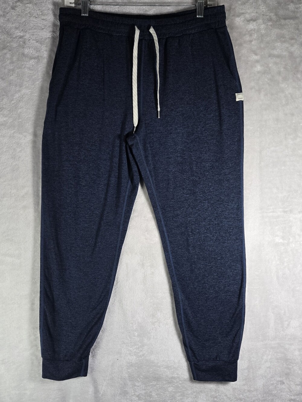 Vuori Performance Jogger Heather Blue Womens Size L Large VW303 Dream Knit 26”